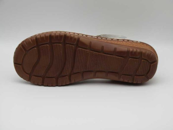 Sandalia adorno círculo metálico, Ara - Blanco - Imagen 5