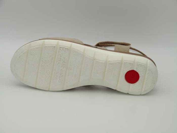 Sandalia con elásticos, Ara - Beige - Imagen 5