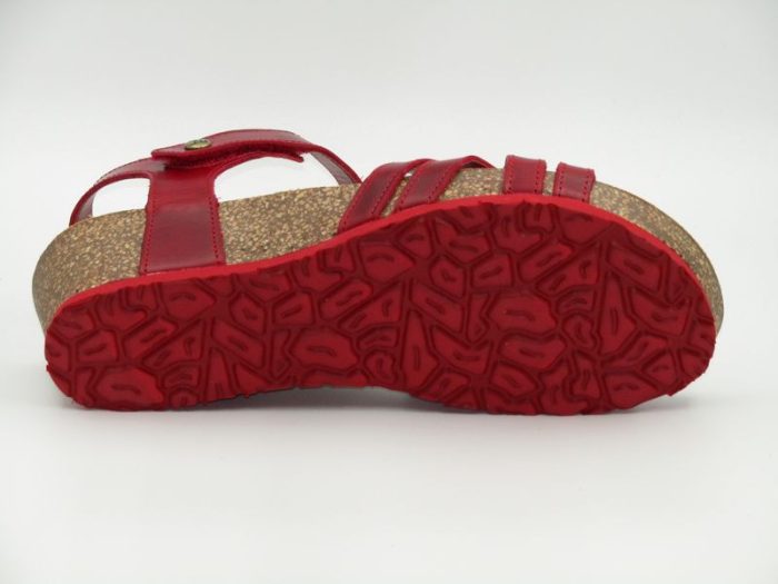 Sandalia cuña baja, Panama Jack - Rojo - Imagen 5